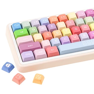 ZERRIOY 133 Keys PBT Dye Sublimation Rainbow Candy Theme Custom Keycap Set ZERRIOY 133 Keys PBT Dye Sublimation Rainbow Candy Theme Custom Keycap Set