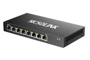 SICSOLINK 8-Port 2.5G Unmanaged Switch,40Gbps,Fanless Metal for NAS Gaming SICSOLINK 8-Port 2.5G Unmanaged Switch,40Gbps,Fanless Metal for NAS Gaming