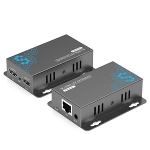KVZOO 4K HDMI Extender over Ethernet CAT5 CAT6 CAT7 up to 230FT, IR, Loop Out, POC, EDID, 4K@30Hz for Home Theater, Office, Church, Classroom & Outdoor Screen, Transmitter Receiver with Mounting Holes KVZOO 4K HDMI Extender over Ethernet CAT5 CAT6 CAT7 up to 230FT, IR, Loop Out, POC, EDID, 4K@30Hz for Home Theater, Office, Church, Classroom & Outdoor Screen, Transmitter Receiver with Mounting Holes