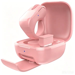 Bluetooth & 2.4GHz Wireless Dual Mode Mini Finger Ring Mouse with Touchpad Rechargeable Pink Wearable Remote Control for TikTok, Kindle,PPT,Camera,with Charging Case,for PC,Laptop,Tablet,Phone Bluetooth & 2.4GHz Wireless Dual Mode Mini Finger Ring Mouse with Touchpad Rechargeable Pink Wearable Remote Control for TikTok, Kindle,PPT,Camera,with Charging Case,for PC,Laptop,Tablet,Phone