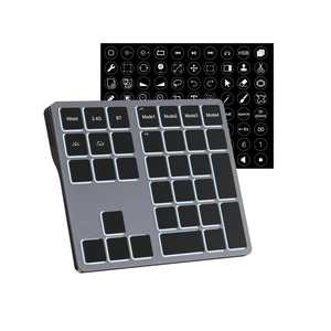 Doohoeek Tri-Mode Programmable Macro Keypad for Windows PC, 25 Custom Keys with Shortcut Stickers, Wireless Bluetooth/2.4G/ Wired Keyboard for Excel, Video Editing, Graphic & Office Productivit Doohoeek Tri-Mode Programmable Macro Keypad for Windows PC, 25 Custom Keys with Shortcut Stickers, Wireless Bluetooth/2.4G/ Wired Keyboard for Excel, Video Editing, Graphic & Office Productivit