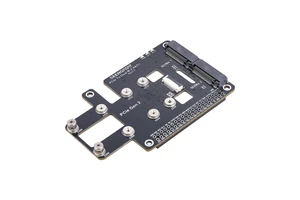 PCIe to Dual M.2 NVMe SSD HAT+ Expansion Board for Raspberry Pi 5, 2 M.2 2230/2242/2260/2280 Slots, PCIe Gen2 x1 NVMe Boot Adapter PCIe to Dual M.2 NVMe SSD HAT+ Expansion Board for Raspberry Pi 5, 2 M.2 2230/2242/2260/2280 Slots, PCIe Gen2 x1 NVMe Boot Adapter