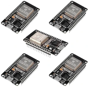 5PCS ESP32 ESP-32S WiFi Development Board NodeMCU ESP-32 Microcontroller 2.4GHz Dual-Core WiFi Bluetooth Processor Integrated Chip CP2102 5PCS ESP32 ESP-32S WiFi Development Board NodeMCU ESP-32 Microcontroller 2.4GHz Dual-Core WiFi Bluetooth Processor Integrated Chip CP2102