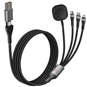 USB C Multi Charging Cable for Apple Watch Charger, 4-in-2 Multi Charging Cable 10ft with iWatch Charger, Dual USB-C (100W/10W) & Lightning Cord for iPhone 17-6, iPad, MacBook, iWatch Ultra/SE/Series USB C Multi Charging Cable for Apple Watch Charger, 4-in-2 Multi Charging Cable 10ft with iWatch Charger, Dual USB-C (100W/10W) & Lightning Cord for iPhone 17-6, iPad, MacBook, iWatch Ultra/SE/Series