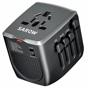 SARQW Travel Converter Adapter Voltage Converter that Steps Down 220 Volts to 110 Volts for use in Over 200 Countries,Including The U.S., U.K., Europe, and Australia (Dark Gray) SARQW Travel Converter Adapter Voltage Converter that Steps Down 220 Volts to 110 Volts for use in Over 200 Countries,Including The U.S., U.K., Europe, and Australia (Dark Gray)