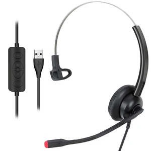 Callez Mono USB Computer Headset with Noise Cancelling Mic Callez Mono USB Computer Headset with Noise Cancelling Mic