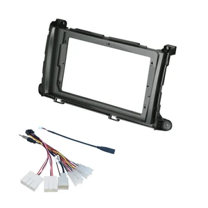9'' Car Radio Stereo Dash Frame Fascia Bezel Panel w/Power Harness Cable Compatible for Toyota Sienna XL30 2010 11 12 13 14 Install Mount Kit 9'' Car Radio Stereo Dash Frame Fascia Bezel Panel w/Power Harness Cable Compatible for Toyota Sienna XL30 2010 11 12 13 14 Install Mount Kit