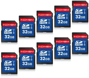 SD Card 32GB, 10-Pack UHS-I Class 10 MLC Flash Memory Cards, High Speed Full HD Video Recording Secure Digital Cards for Camera DSLR Action Cam Camcorder Phone Digital Device SD Card 32GB, 10-Pack UHS-I Class 10 MLC Flash Memory Cards, High Speed Full HD Video Recording Secure Digital Cards for Camera DSLR Action Cam Camcorder Phone Digital Device