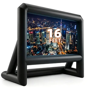 16FT Projector Screen Outdoor, Inflatable Movie Screen with 110v Air Blower 16FT Projector Screen Outdoor, Inflatable Movie Screen with 110v Air Blower