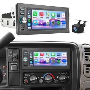 Plug and Play 1.5 Din Car Radio for Chevy Suburban 1995-2002,Tahoe 1995-2002Silverado 1996-2002, Blazer 1998-2001for GMC Yukon 1995-2002Sierra 1999-2003.6.9 Inch with Carplay Android Auto AM/FM Plug and Play 1.5 Din Car Radio for Chevy Suburban 1995-2002,Tahoe 1995-2002Silverado 1996-2002, Blazer 1998-2001for GMC Yukon 1995-2002Sierra 1999-2003.6.9 Inch with Carplay Android Auto AM/FM