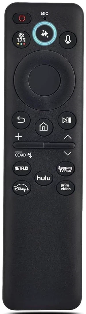 1408 Solar Voice Remote for Samsung Smart TVs, News Replacement for Samsung TV Remote Control with AI, Voice Control, Solarcell, USB-C Charging & 4 Shortcut Keys (Black) 1408 Solar Voice Remote for Samsung Smart TVs, News Replacement for Samsung TV Remote Control with AI, Voice Control, Solarcell, USB-C Charging & 4 Shortcut Keys (Black)