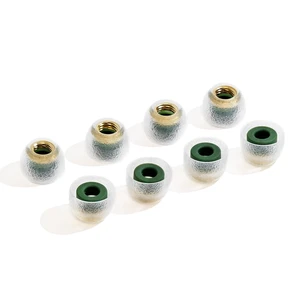 TANGZU Tang Sancai Noble IEM Eartips, Premium Hypoallergenic Liquid Silicone, Wide Bore Replaceable Brass Ear Tips for in-Ear Headphones, Green Medium, 4 Pairs TANGZU Tang Sancai Noble IEM Eartips, Premium Hypoallergenic Liquid Silicone, Wide Bore Replaceable Brass Ear Tips for in-Ear Headphones, Green Medium, 4 Pairs