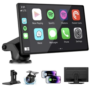 9" Wireless Apple Carplay Screen for Car, Portable Wireless CarPlay with Apple Car Play & Android Auto, OTA Updates, Backup Camera, GPS Navigation/Bluetooth 5.0/Mirror Link/Voice Control 9" Wireless Apple Carplay Screen for Car, Portable Wireless CarPlay with Apple Car Play & Android Auto, OTA Updates, Backup Camera, GPS Navigation/Bluetooth 5.0/Mirror Link/Voice Control