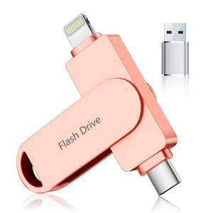 (No APP Required) MFi Certified USB Flash Drive for iPhone Photo Stick 512GB for Photo/Video Backup Drive, 3-in-1 iPhone Memory Stick, High-Speed USB Stick Compatible for iPhone/iPad/Android/PC Pink (No APP Required) MFi Certified USB Flash Drive for iPhone Photo Stick 512GB for Photo/Video Backup Drive, 3-in-1 iPhone Memory Stick, High-Speed USB Stick Compatible for iPhone/iPad/Android/PC Pink