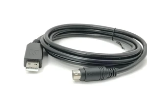 RIKYJIC USB to Mini DIN MD8 Round Head 8 Pin Cable for XINJE PLC and PC Communication RS232 Programming Cable(1.8 Meters) RIKYJIC USB to Mini DIN MD8 Round Head 8 Pin Cable for XINJE PLC and PC Communication RS232 Programming Cable(1.8 Meters)