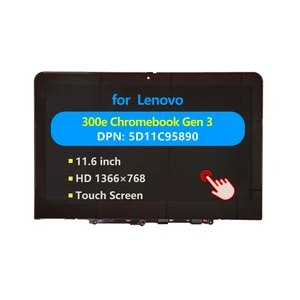 Replacement Laptop for Lenovo 300e Chromebook Gen 3 82J9 82JA Touch Screen Digitizer Assembly with Bezel 5D11C95890 5D11C95891 5D11C95892 5D11C95893 5D11C95894 5M11K12882 5D11C95889 LCD Display M Replacement Laptop for Lenovo 300e Chromebook Gen 3 82J9 82JA Touch Screen Digitizer Assembly with Bezel 5D11C95890 5D11C95891 5D11C95892 5D11C95893 5D11C95894 5M11K12882 5D11C95889 LCD Display M