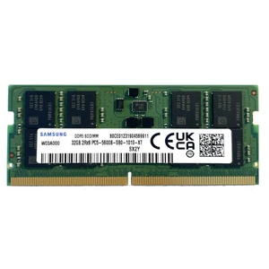 Samsung 32GB DDR5 5600MHz PC5-44800 SODIMM 2Rx8 Dual Rank CL46 1.1v 262pin Non-ECC M425R4GA3BB0-CWM Laptop Notebook RAM Memory Upgrade Samsung 32GB DDR5 5600MHz PC5-44800 SODIMM 2Rx8 Dual Rank CL46 1.1v 262pin Non-ECC M425R4GA3BB0-CWM Laptop Notebook RAM Memory Upgrade