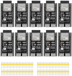 10PCS ESP32 ESP32-S3 Development Board Type-C WiFi+Bluetooth Internet of Things Dual Type-C Core Board ESP32-S3-DevKit C N8R2 Development Board ESP32 S3 Module 10PCS ESP32 ESP32-S3 Development Board Type-C WiFi+Bluetooth Internet of Things Dual Type-C Core Board ESP32-S3-DevKit C N8R2 Development Board ESP32 S3 Module