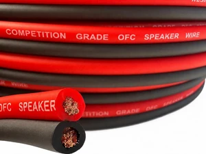 Resilient Sounds 8G OFC Competition Grade Speaker Wire Red/Black 20FT Resilient Sounds 8G OFC Competition Grade Speaker Wire Red/Black 20FT