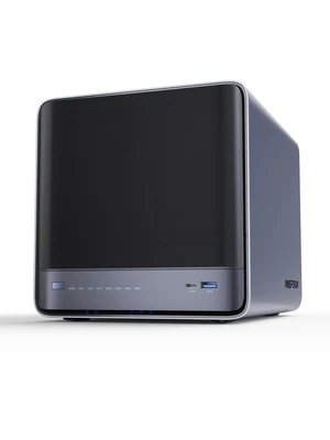 MINISFORUM N5 Air 5-Bay Desktop NAS with up to 174TB Storage, AMD Ryzen 7 255 (8C/16T) CPU, 16GB DDR5 RAM (up to 96GB), 64GB SSD, 1x 10GbE, 1x 5GbE, 2X USB4 (8K), HDMI 8K, OCuLink, 3X M.2 Slots MINISFORUM N5 Air 5-Bay Desktop NAS with up to 174TB Storage, AMD Ryzen 7 255 (8C/16T) CPU, 16GB DDR5 RAM (up to 96GB), 64GB SSD, 1x 10GbE, 1x 5GbE, 2X USB4 (8K), HDMI 8K, OCuLink, 3X M.2 Slots