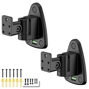 Universal Speaker Wall Mount for Speakers, Vertical 120, Horizontal 180Adjustment, Holds up to 30lbs, Compatible with Samsung, LG, Bose, JBL, KEF, Klipsch, Sony, Vizio & Others (2 Packs Blac Universal Speaker Wall Mount for Speakers, Vertical 120, Horizontal 180Adjustment, Holds up to 30lbs, Compatible with Samsung, LG, Bose, JBL, KEF, Klipsch, Sony, Vizio & Others (2 Packs Blac