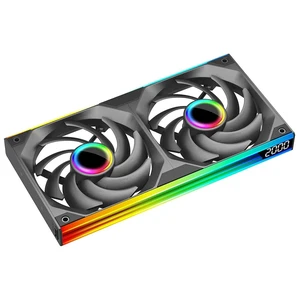 Jungle Leopard Star-Link 240 ARGB PC Reverse Blade Case Fan - Integrated -Type Infinity Mirror Design with 3 x 120mm ARGB&PWM Fans, Suitable for Computer Case(Black Forward 240mm) Jungle Leopard Star-Link 240 ARGB PC Reverse Blade Case Fan - Integrated -Type Infinity Mirror Design with 3 x 120mm ARGB&PWM Fans, Suitable for Computer Case(Black Forward 240mm)
