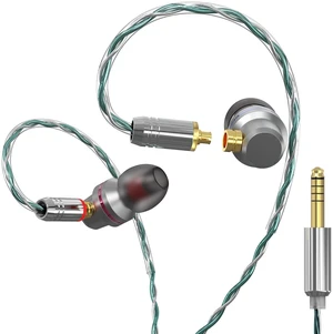 GUAEIMO G4M4D1G HiFi IEMs, Wired in-Ear Monitors with Detachable MMCX Cable, Professional Audiophile Earbuds, Aluminum Shell & 4-Strand Silver-Plated Cable, 4.4mm No Mic Gunmetal Gray GUAEIMO G4M4D1G HiFi IEMs, Wired in-Ear Monitors with Detachable MMCX Cable, Professional Audiophile Earbuds, Aluminum Shell & 4-Strand Silver-Plated Cable, 4.4mm No Mic Gunmetal Gray