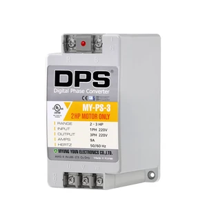 DPS Digital Phase Converter 3HP My-PS-3, Single to 3 Phase, 9A 200-240V DPS Digital Phase Converter 3HP My-PS-3, Single to 3 Phase, 9A 200-240V