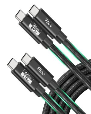 Fitee USB 4 Cable for Thunderbolt 4 Cable 2 Pack 8FT Fitee USB 4 Cable for Thunderbolt 4 Cable 2 Pack 8FT