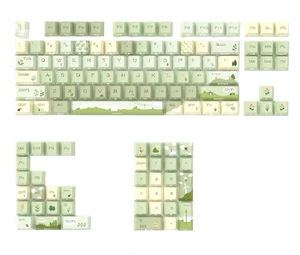 Mountain Stream PBT Mechanical Keyboards Keycaps Dye-Sublimation Side Print Backlit, Green Nature Landscape Mountain Stream PBT Mechanical Keyboards Keycaps Dye-Sublimation Side Print Backlit, Green Nature Landscape