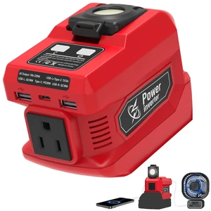 Mightrench 220W Power Inverter Compatible with Milwaukee 18V Battery Mightrench 220W Power Inverter Compatible with Milwaukee 18V Battery