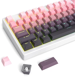 Owpkeenthy OEM Profile Double Shot PBT Keycaps 135 Keys, Shine Through Gradient Design, Backlit Custom Key Cap Set for MX Switch Mechanical Gaming Keyboard (OEM Dousha) Owpkeenthy OEM Profile Double Shot PBT Keycaps 135 Keys, Shine Through Gradient Design, Backlit Custom Key Cap Set for MX Switch Mechanical Gaming Keyboard (OEM Dousha)