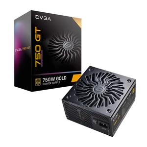 EVGA 750 GT, 80 Plus Gold 750W, Fully Modular, Auto Eco Mode with FDB Fan, 100% Japanese Capacitors, 7 Year Warranty, Includes Power ON Self Tester, Compact 150mm Size, Power Supply 220-GT-0750-Y1 EVGA 750 GT, 80 Plus Gold 750W, Fully Modular, Auto Eco Mode with FDB Fan, 100% Japanese Capacitors, 7 Year Warranty, Includes Power ON Self Tester, Compact 150mm Size, Power Supply 220-GT-0750-Y1