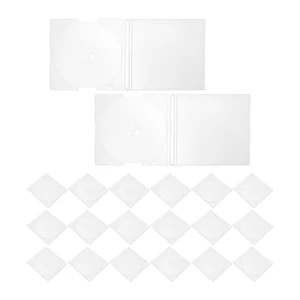 OSOLADY 20pcs 8cm CD Jewel Case: Clear Plastic Mini CD Storage Box - Slim Protective Holder for 3-Inch Audio Discs Data Mini DVD Storage OSOLADY 20pcs 8cm CD Jewel Case: Clear Plastic Mini CD Storage Box - Slim Protective Holder for 3-Inch Audio Discs Data Mini DVD Storage
