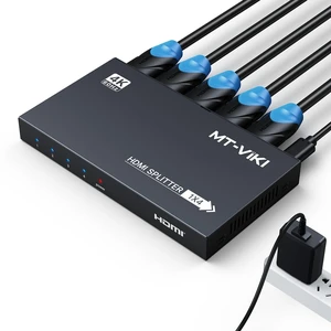 MT-VIKI 4K@60Hz HDMI 2.0 Splitter 1 in 4 Out w/Power Adapter,Mirror Only MT-VIKI 4K@60Hz HDMI 2.0 Splitter 1 in 4 Out w/Power Adapter,Mirror Only
