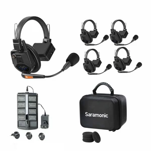 Saramonic WiTalk9-4S 4-Person 1.9GHz Full-Duplex Wireless Intercom System with 500m Range, expandable to 30 Users, 8 Batteries, 10-Bay Charger & Case Saramonic WiTalk9-4S 4-Person 1.9GHz Full-Duplex Wireless Intercom System with 500m Range, expandable to 30 Users, 8 Batteries, 10-Bay Charger & Case