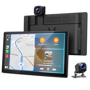 Topexplore 9-Inch Wireless CarPlay Screen with 4K+1080P Dash Cam Topexplore 9-Inch Wireless CarPlay Screen with 4K+1080P Dash Cam