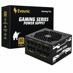 Evounic 1000W Gaming Power Supply,Fully Modular 80 Plus Gold Certification, ATX 3.1 PSU, Support for PCIe 5.1 GPUs, semi-Passive 120mm Fan, LLC Technology, Single Rail, for Overclocked GPUs Evounic 1000W Gaming Power Supply,Fully Modular 80 Plus Gold Certification, ATX 3.1 PSU, Support for PCIe 5.1 GPUs, semi-Passive 120mm Fan, LLC Technology, Single Rail, for Overclocked GPUs