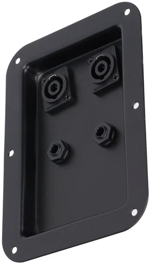 Yoidesu Speaker Junction Box, 4 Core Socket Jack Plate Dual 6.35 Plug Speaker Junction Box Connector for 12 Inch 15 Inch 18 Inch Stage Speaker Yoidesu Speaker Junction Box, 4 Core Socket Jack Plate Dual 6.35 Plug Speaker Junction Box Connector for 12 Inch 15 Inch 18 Inch Stage Speaker