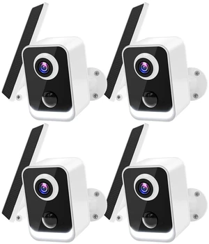 2K Solar Camera Outdoor Wireless, Battery Powered, 30-Day Free Cloud,4 Pack 2K Solar Camera Outdoor Wireless, Battery Powered, 30-Day Free Cloud,4 Pack