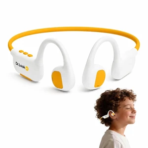 Dr.LOOK AI Kids Headphones - Bluetooth 6.0 Air Conduction Open Ear Kids Bluetooth Headphones - 85dB Safe Volume, IPX4 Waterproof - with Mic for School, Gaming, Sleeping, White Dr.LOOK AI Kids Headphones - Bluetooth 6.0 Air Conduction Open Ear Kids Bluetooth Headphones - 85dB Safe Volume, IPX4 Waterproof - with Mic for School, Gaming, Sleeping, White