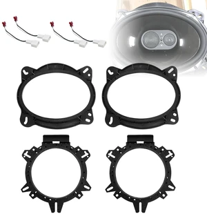 Sporacingrts 2PCS 6x9 Speaker Adapter Bracket Kit with Wiring Harness Sporacingrts 2PCS 6x9 Speaker Adapter Bracket Kit with Wiring Harness