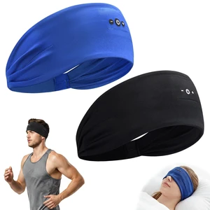 2Pcs Sleeping Headphones, Wireless Earphones Bluetooth Headband Headphones with HD Stereo Speakers for Sports Running Workouts Travel Yoga, Men Women - Black&Blue 2Pcs Sleeping Headphones, Wireless Earphones Bluetooth Headband Headphones with HD Stereo Speakers for Sports Running Workouts Travel Yoga, Men Women - Black&Blue