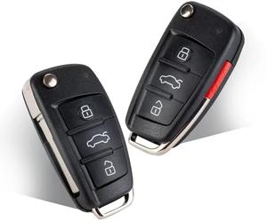 2 X Compatible with Audi 2006-2010 A3 2007 2008 2009 2010 TT Flip Car Key Fob Keyless Entry Control, 315 MHz, FCC ID: NBG009272T,By RemoteMatch 2 X Compatible with Audi 2006-2010 A3 2007 2008 2009 2010 TT Flip Car Key Fob Keyless Entry Control, 315 MHz, FCC ID: NBG009272T,By RemoteMatch