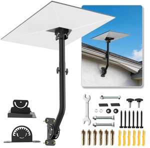 TANKICOM Starlink Wall Roof Mount for Gen3 V3 4 4X, 360 Telescoping Carbon Steel Bracket, Multi Anti-Rust Wind Resistant Outdoor Mount TANKICOM Starlink Wall Roof Mount for Gen3 V3 4 4X, 360 Telescoping Carbon Steel Bracket, Multi Anti-Rust Wind Resistant Outdoor Mount