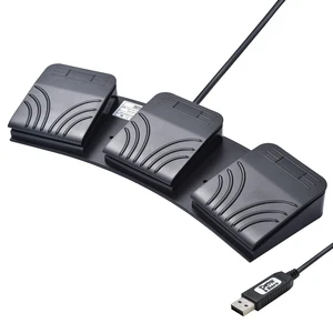 Powboro USB Foot Switch Triple 3 Pedal Control Custom Program PC Computer Keyboard Map Multimedia Key Photoelectric Optical Switch Transcription HID for PC Video Game,Push to Talk Powboro USB Foot Switch Triple 3 Pedal Control Custom Program PC Computer Keyboard Map Multimedia Key Photoelectric Optical Switch Transcription HID for PC Video Game,Push to Talk