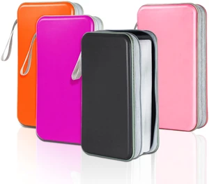 YILAG CD Case DVD Storage 4 Pack,100 Capacity DVD Cases Holder CD Storage Case Holders Plastic CD DVD Disc Case Storage Wallet Binder for Car Home Office Travel (Black+Purple+Orange+Pink) YILAG CD Case DVD Storage 4 Pack,100 Capacity DVD Cases Holder CD Storage Case Holders Plastic CD DVD Disc Case Storage Wallet Binder for Car Home Office Travel (Black+Purple+Orange+Pink)