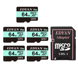 EDYAN 64GB Micro SD Card 5-Pack, 95MB/s, U3 V30, 4K Video Security Camera EDYAN 64GB Micro SD Card 5-Pack, 95MB/s, U3 V30, 4K Video Security Camera