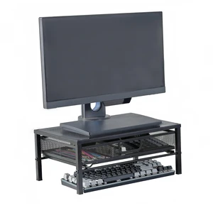 Mknana Metal Computer Stand for Desk,Monitor Riser with Drawer ,Desktop Stand for Laptop,Printer and Monitor,Black Mknana Metal Computer Stand for Desk,Monitor Riser with Drawer ,Desktop Stand for Laptop,Printer and Monitor,Black