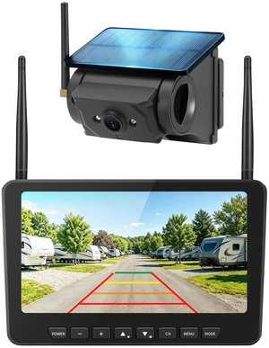 Autosirs Wireless RV Backup Camera with 7" Monitor, Solar Magnetic Camera Autosirs Wireless RV Backup Camera with 7" Monitor, Solar Magnetic Camera
